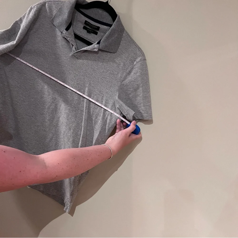 Banana Republic Gray Standard Fit Polo